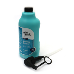 Ακρυλικό χρώμα Mont Marte Acrylic Colour wPump -1000 ml -τυρκουάζ