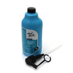 Ακρυλικό χρώμα Mont Marte Acrylic Color wPump -1000 ml -Cerulean Blue