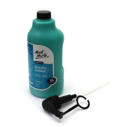 Ακρυλικό χρώμα Mont Marte Acrylic Colour wPump -1000 ml -Viridian μπλε-πράσινο