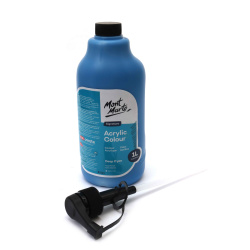 Ακρυλικό χρώμα Mont Marte Acrylic Colour wPump -1000 ml -Deep Cyan σκούρο μπλε