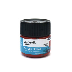 Ακρυλικό χρώμα Mont Marte Acrylic Colour Paint 100 ml - Red Ochre σκούρο κόκκινο