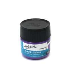 Ακρυλικό μεταλλικό χρώμα Mont Marte Colour Paint 100 ml - Metallic Purple μωβ 