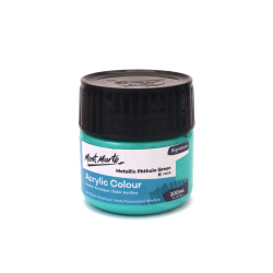 Ακρυλικό μεταλλικό χρώμα Mont Marte Colour Paint 100 ml - Metallic Phthalo Green πράσινο