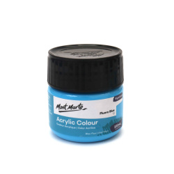Ακρυλικό χρώμα Mont Marte Acrylic Colour Paint 100 ml - Fluoro Blue μπλε