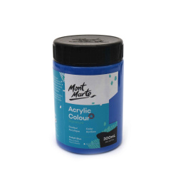 Акрилна боя Mont Marte Acrylic Colour Paint  300 ml - Cobalt Blue σκούρο μπλε