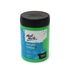 Акрилна боя Mont Marte Acrylic Colour Paint 300 ml - Light Green ανοιχτό πράσινο