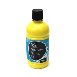 Ακρυλικό χρώμα Mont Marte Acrylic Color Paint 500 ml μπουκάλι - Lemon Yellow 