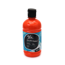 Ακρυλικό χρώμα Mont Marte Acrylic Color Paint 500 ml σε φιάλη - πορτοκαλί