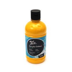 Ακρυλικό χρώμα Mont Marte Acrylic Colour Paint  500 ml σε μπουκάλι - Medium Yellow