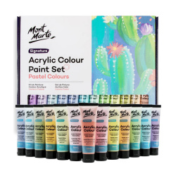 Σετ ακρυλικά παστέλ χρώματα Mont Marte Acrylic Colour Pastel Colours 24 χρώματα x 36 ml
