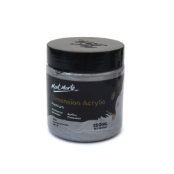 Ακρυλικό χρώμα Mont Marte Dimension Acrylic 250 ml - Ασημί