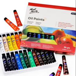 Mont Marte Set di Colori a Olio, 24 Colori Assortiti da 12 ml