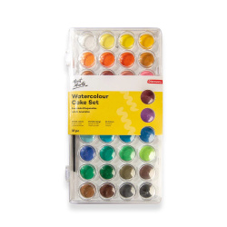 Σετ νερομπογιές Mont Marte Watercolour Cake Set36 χρώματα και πινέλο