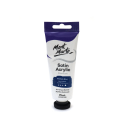 Ακρυλικό χρώμα σατινέ Mont Marte Satin Acrylic 75ml -Phthalo Blue σκούρο μπλε