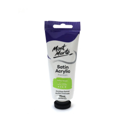 Ακρυλικό σατινέ χρώμα Mont Marte Satin Acrylic 75ml - Κίτρινο Πράσινο