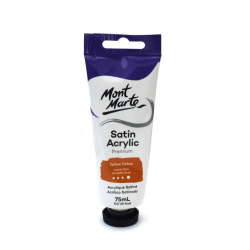 Ακρυλικό σατινέ χρώμα Mont Marte Satin Acrylic 75ml - Κίτρινο Ώχρα