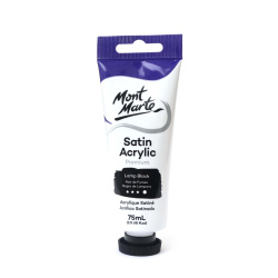 Mont Marte Colore Acrilico Satinato 75 ml - Nero Fumo