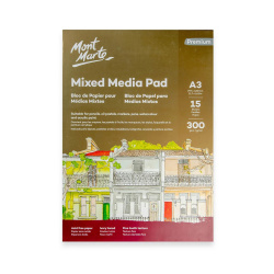 Подложка за смесена техника A4 Premium 300gsm Mont Marte Mixed Media Pad -15 листа