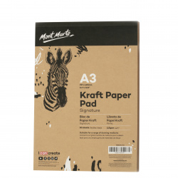 Kraft Paper Sketchbook, A3, 115 g/m², MM Brand, 50 Sheets