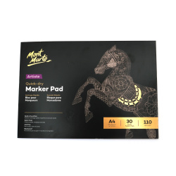 Μπλοκ σχεδίασης με μαρκαδόρους 297x210 Mont Marte A4 110 γρ./μήκος Mont Marte Quick Dry Marker Pad 30 φύλλα