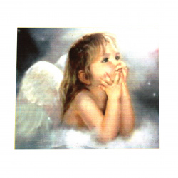 Diamond Painting 40x50 cm with a Frame, Crystal Mosaic Art, Round Diamonds, Full Drill - Little Angel YSG0192