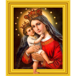 Diamond Painting 3D, 30x40 cm, Round Diamonds, Full Drill with Frame - Miraculous Icon LT0155