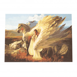 Paint by Numbers Kit, 40x50 cm - Beautiful Pegasus Ms7646