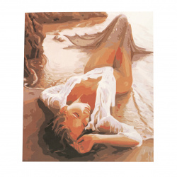 Set tablou cu numere 40x50 cm - Sirena pe mal Ms8007