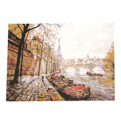 Комплект рисуване по номера 40x50 см - Спомени в Париж Ms8815