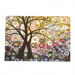 Set tablou cu numere 40x50 cm - Copac cu flori Ms8846