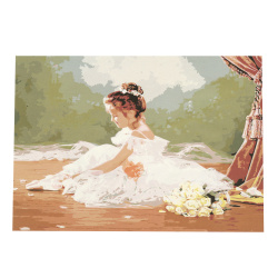 Σετ ζωγραφικής με αριθμούς 40x50 cm - Little bridesmaid Ms9035