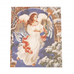 Комплект рисуване по номера 40x50 см - Ангелска жена Ms9072