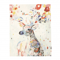 Paint by Numbers Kit, 40x50 cm - Colorful Deer Ms9278
