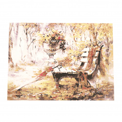Комплект рисуване по номера 40x50 см - Есенно спокойствие MS9619