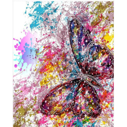 Paint by Numbers Kit, 30x40 cm - Butterfly Mood BFB009