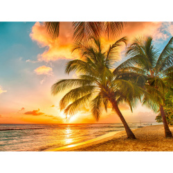 Set tablou cu numere 30x40 cm - plaja hawaiana BFB0742
