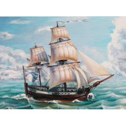 Комплект рисуване по номера 40x50 см - Корабът Лъки BFB0231