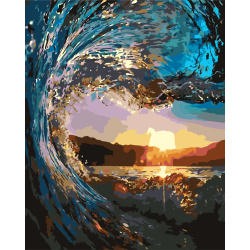 Paint by Numbers Kit / 30x40 cm - Under the Wave, BFB0096