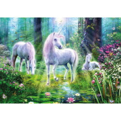 DIY Paint by Number Kit / 30x40 cm - Forest Unicorns, BFB1233
