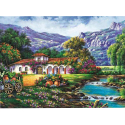 Paint by Numbers Kit / 40x50 cm - Mountain Hacienda, BFB1243