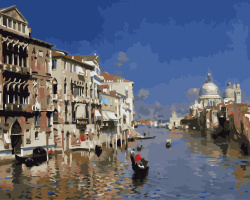 Σετ ζωγραφικής με αριθμούς 40x50 cm - Παράλια της Βενετίας MS8590