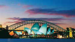 Goblen cu diamante 40x50cm Diamante rotunde încorporare completă cu cadru - Sydney Opera House YSG5044
