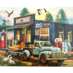 Paint by Number Kit 40x50 cm - Roadside Shop, 450639