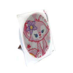 Children's Diamond Painting Kit 20x20 cm, Round Diamonds, Full Adhesive with Plastic Frame - DY2018