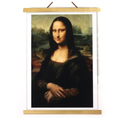 Kit Pictură cu Diamante Mona Lisa 40x50 cm cu diamante rotunde – acoperire completă, cu cadru parțial – perfect pentru iubitorii de artă și decor elegant pentru casă JSFH70887