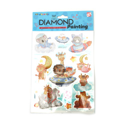 Set stickere pentru pictură cu diamante „Călători printre stele” – perfect pentru copii, artă spațială și hobby creativ DIY, SCC217