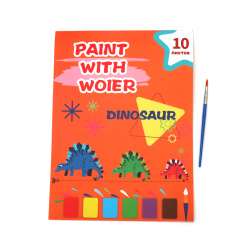 Fun Water Coloring Book for Kids – 10 Pages of Dinosaur Adventures – Reusable, Mess-Free and Perfect for Creative Play