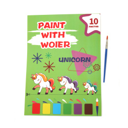 Cute Water Coloring Book for Kids – 10 Pages of Adorable Pony Designs – Reusable, Mess-Free and Perfect for Magical Creative Fun