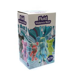 Fun Creative Painting Kit – Cute Bear Figurine 22x13 mm with 3 Paint Colors – Charming Blue-Themed DIY Set for Kids