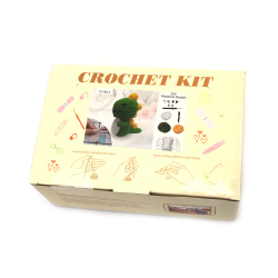 Cute Amigurumi Crochet Kit “Dinosaur”, 50×50×50 mm, GZ6014 – Perfect for Fun DIY Crochet Projects, Gifts, and Creative Craft Lovers